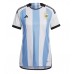 Argentinië Voetbalkleding Thuisshirt Dames WK 2022 Korte Mouwen